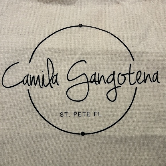 NWOT - Camila Gangotena Reusable Canvas Bag - Picture 3 of 3